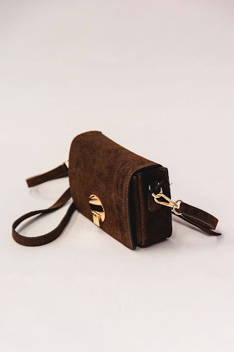 Amalfi Crossbody-Small Italian Leather Suede