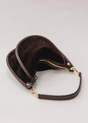 Luna Hobo-Italian Leather Suede