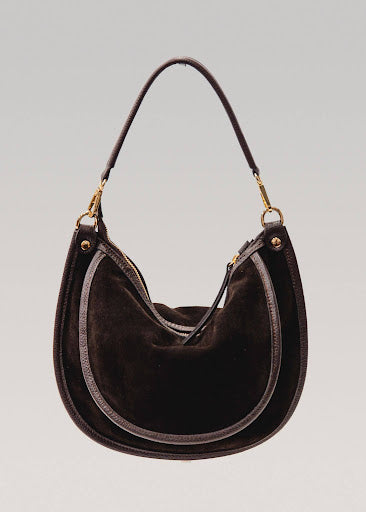 Luna Hobo-Italian Leather Suede