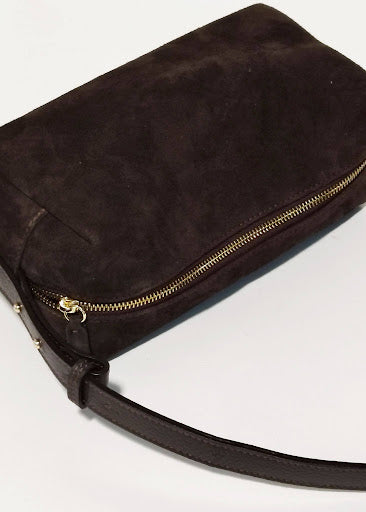 Incanto Italian Suede Slouchy Barrel Bag