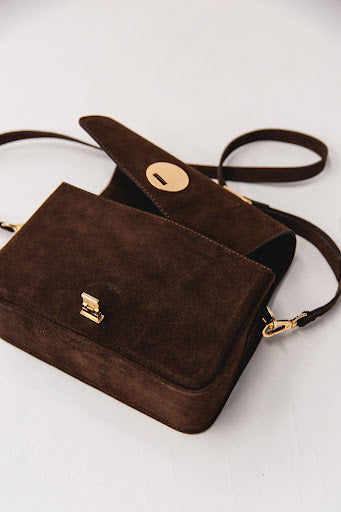 Amalfi Crossbody- Leather Suede